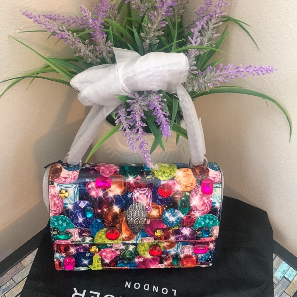 Kurt Geiger London Small Shoreditch Embellished Leather Crossbody Bag - Picture 6 of 17